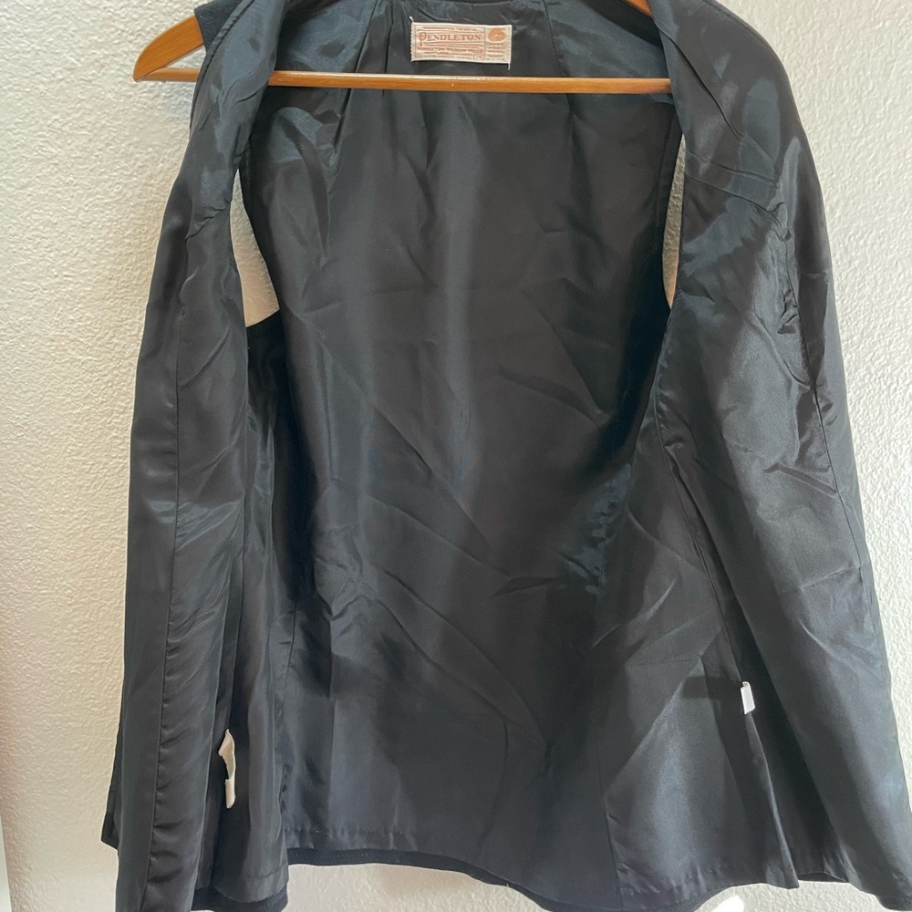 Pendleton Vintage 100% Wool Long Buttoned Vest Si… - image 7